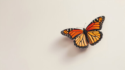 Fototapeta na wymiar colorful butterfly isolated on white background, Beautiful butterfly flying on white background, The Timeless Beauty of Monarch Butterflies On White Background, Beautiful painted lady butterfly 