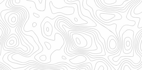 Seamless pattern with lines White wave paper curved reliefs abstract background, Abstract topographic contours map background. Abstract black and white topographic contours lines of mountains. - obrazy, fototapety, plakaty