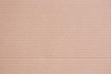 Brown corrugated carton recycle paper texture with horizontal stripes on surface, Cardboard sheet...
