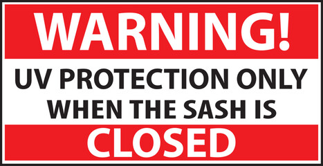 Uv protected sash sign vector.eps