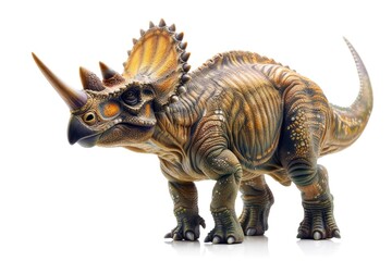 triceratops on white background