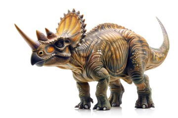 Fototapeta premium triceratops on white background