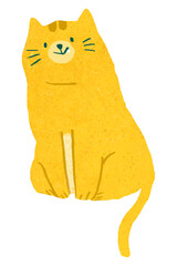 Hand drawn kitten transparent png