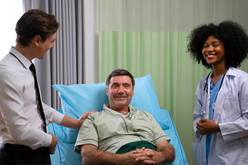 Obraz premium Doctor is working at hospital.