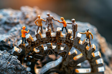 Images depicting leaders mentoring and coaching their team members to unlock their full potential and achieve collective goals.