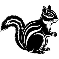 Discover the Charm Chipmunk Silhouette Art for Nature Lovers