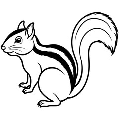 Discover the Charm Chipmunk Silhouette Art for Nature Lovers
