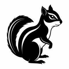 Discover the Charm Chipmunk Silhouette Art for Nature Lovers