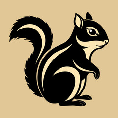 Discover the Charm Chipmunk Silhouette Art for Nature Lovers