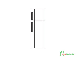 Fridge vector line art. Fridge Element Vector.  Fridge  line art vector illustration. Best fridge outline design. hand drawn cartoon fridges Vector illustration. Random dynamic  fill and line art 
