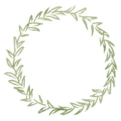 Fototapeta na wymiar Green wreath