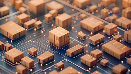 E-commerce headquarters with live digital sales maps and product management systems