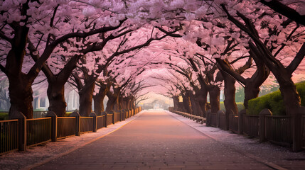 Beautiful cherry blossom tree