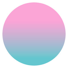 Colorful round gradient element transparent png