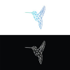Technology bird logo design vector. bird tech logo icon