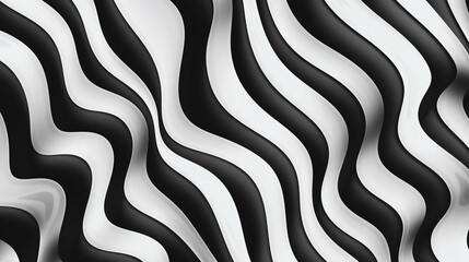 Bold, graphic patterns in black and white create a dynamic and engaging composition that celebrates the beauty of simplicity and repetition. Generative Ai