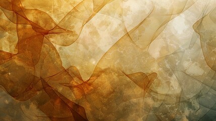 Earthy Tones and Abstract Shapes in Artistic Design. Generative Ai