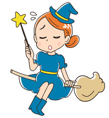 かわいい魔女のキャラクター