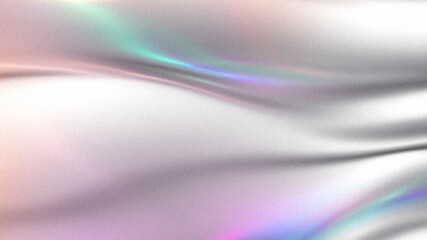 Holographic gradient neon banner. Trendy vintage gradient with grainy texture. Soft gradient backdrop