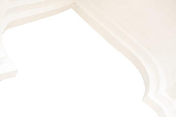 white curtain with background isolated