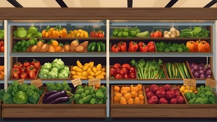 vegetables on market