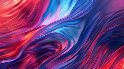 Abstract background. Colorful twisted shapes in motion. Digital art for posters, flyers, banner backgrounds, and design elements. Soft textures on an red and blue color background. - obrazy, fototapety, plakaty
