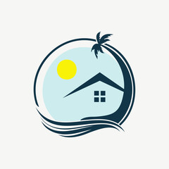 Modern Beach House Logo