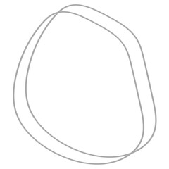 Hand drawn scribble circles design element transparent png