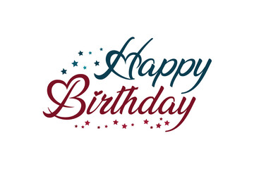 Happy Birthday vector background design. Happy birthday to you text. birth day celebration greeting card design. Vector illustration