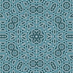 Blue background design art of floral pattern 
