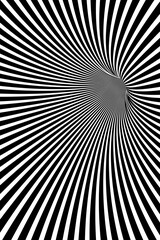 3D Monotone mystery vortex design element