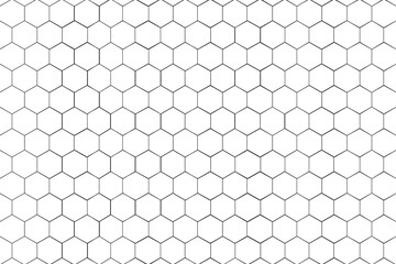 Fototapeta premium Black hexagonal patterned background design element