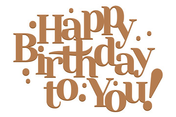 Png birthday wish message calligraphy