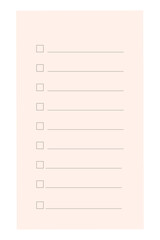 Blank to do list png stationery design sticker