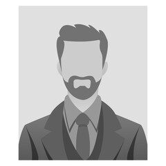 Default avatar profile icon. Grey photo placeholder. grayscale Avatar, user profile, person icon, silhouette, profile picture for unknown or anonymous individuals.