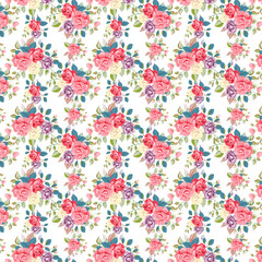 Digital Flower Printed Patterns.