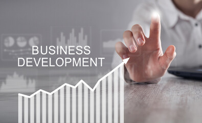 Business Development concept with a growth graph. Strategy. Growth - 789912146