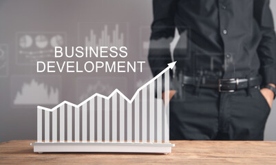 Business Development concept with a growth graph. Strategy. Growth - 789912160