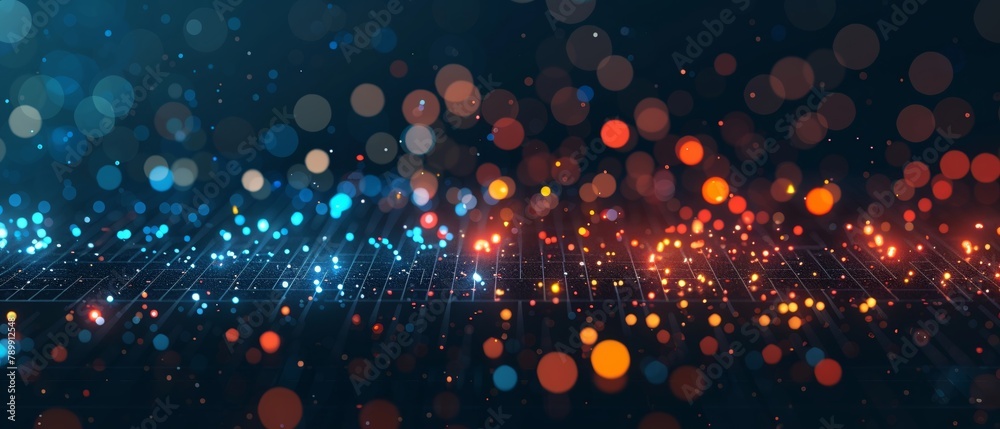 Wall mural scatter plot visualizing the relationship between marketing spend and customer acquisition