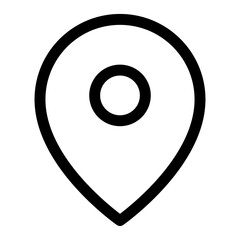 Location pin outlined icon png for social media app