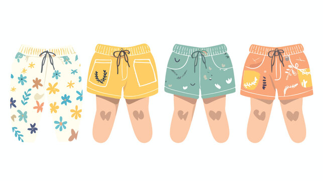 Kids girls shorts. Casual summer clothes for child. M