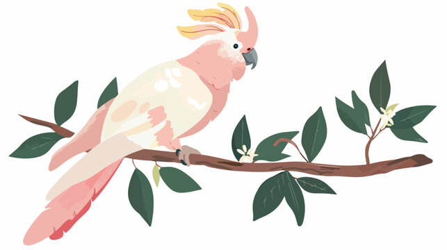 Major Mitchell cockatoo with crest and pink feathers.