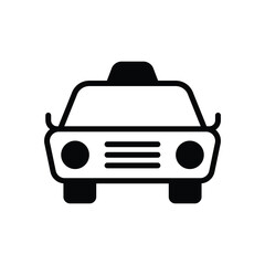 Taxi vector icon