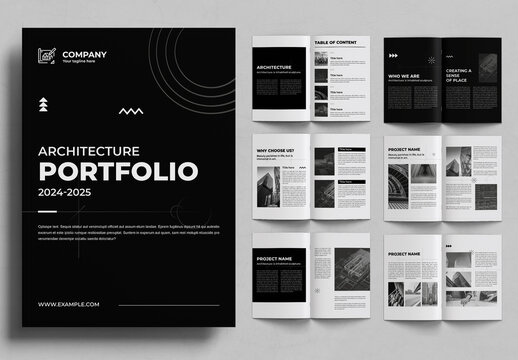 Architecture Portfolio Layout Design