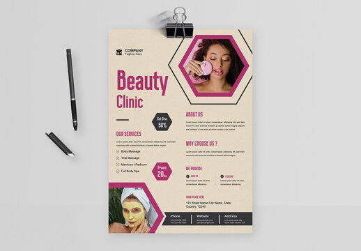 Beauty Care Flyer Set