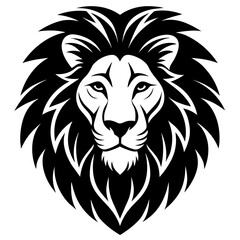 Majestic Lion Head Silhouette: A Symbol of Strength and Power