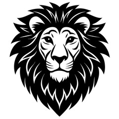 Majestic Lion Head Silhouette: A Symbol of Strength and Power