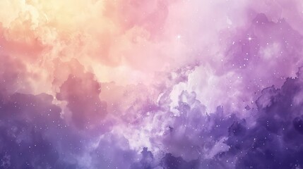 watercolor background with pastel purple and blue color tone