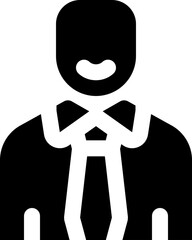 employee icon. vector glyph icon for your website, mobile, presentation, and logo design.