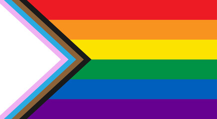 Bandera de fondo LGBT+ del día del orgullo.